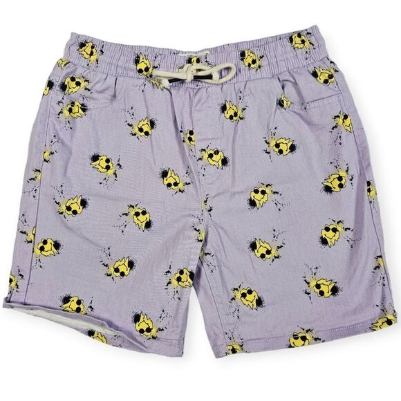 Fresh Prints of Bel Air Other - Fresh Prints of Bel Air Purple Stretch Twill Smiley Face Shorts Men's Size M